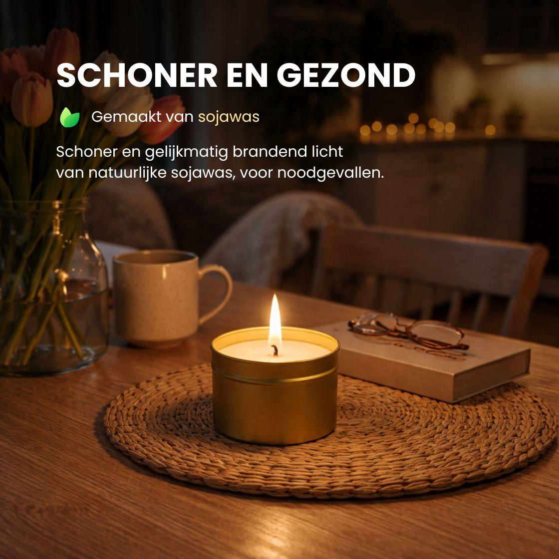 Noodkaarsen - 8 Stuks