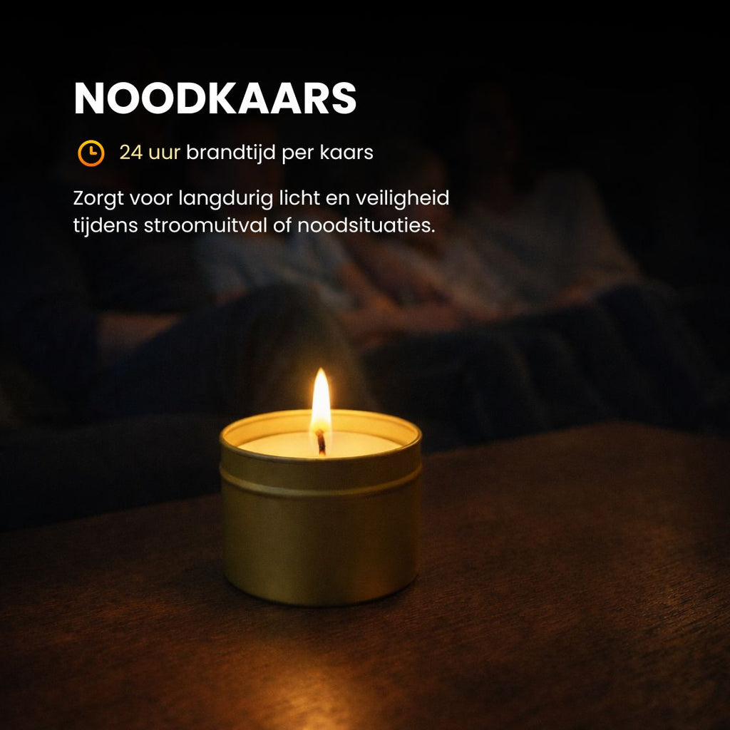 Noodkaarsen - 8 Stuks