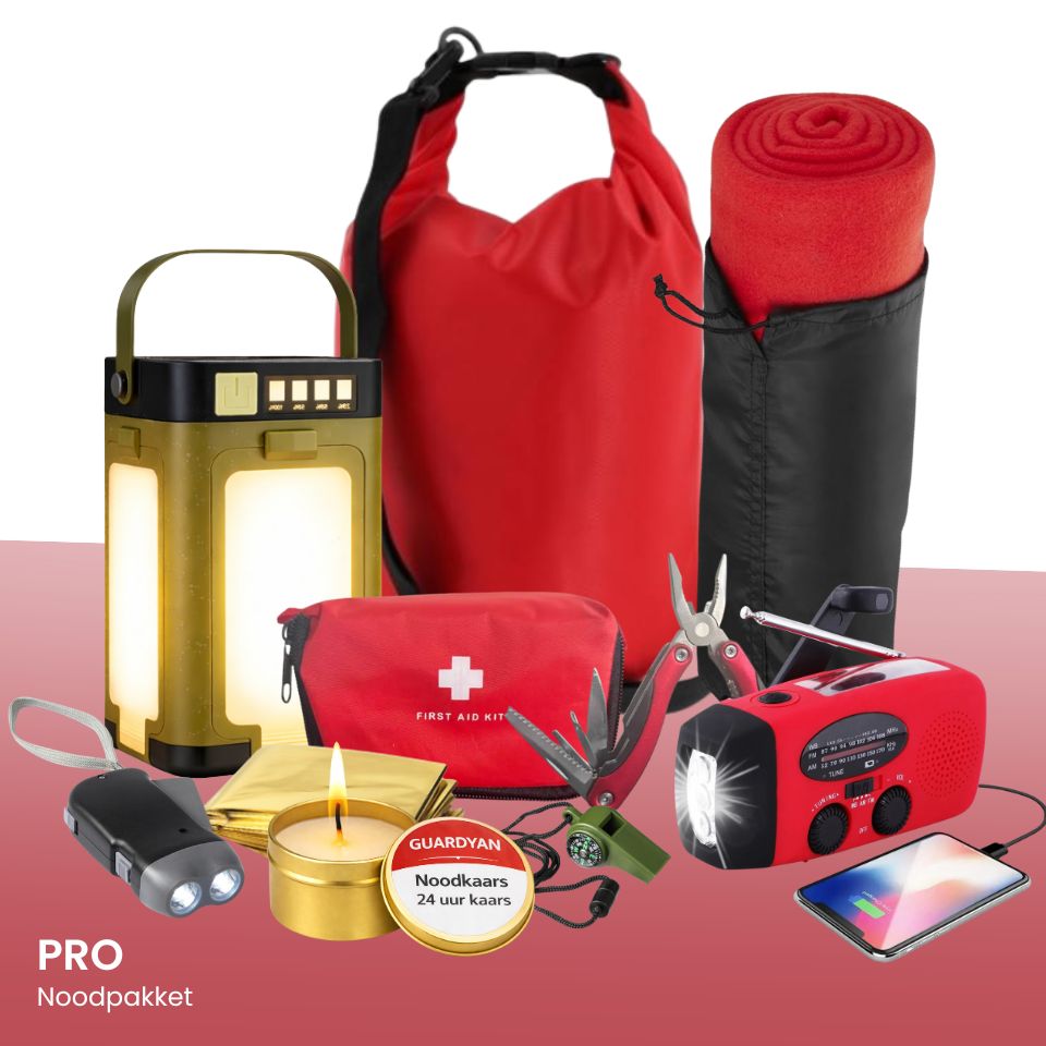 Guardyan® Noodpakket Pro Rood